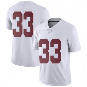 NCAA Youth Alabama Crimson Tide #33 Jackson Bratton Stitched College Nike Authentic No Name White Football Jersey MQ17P72TH